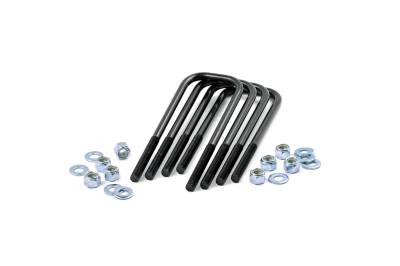 Rough Country Suspension Systems - Rough Country 9/16 x 3.125 x 10 Radius Top Leaf Spring U-Bolts 4PC 7650