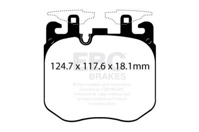 EBC Brakes - EBC Brakes DP32304C Redstuff Ceramic Low Dust Brake Pads