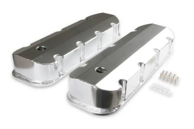 Mr Gasket - Mr Gasket 6830G Short Bolt Alu. Valve Cover w/Breather Holes 65-00 Chevy 396-454