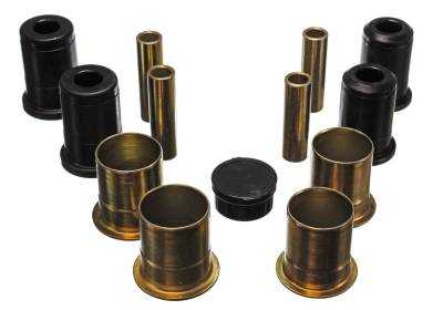 Energy Suspension - Energy Suspension 4.3132G Control Arm Bushing Set Front Polyurethane Black