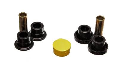 Energy Suspension - Energy Suspension 7.3114G Control Arm Bushing Set Front Polyurethane Black
