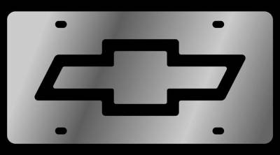 Eurosport Daytona - Eurosport Daytona 1301-1 Stainless License Plate Chevrolet Bowtie Logo