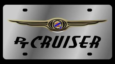 Eurosport Daytona - Eurosport Daytona 1416-1 Stainless License Plate PT Cruiser Logo for Chrysler
