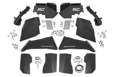 Rough Country Suspension Systems - Rough Country 10511 Front/Rear Inner Fender Liners for 07-18 Jeep Wrangler JK