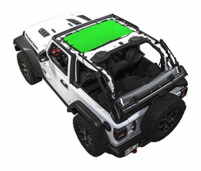 SpiderWebShade - SpiderWebShade Mesh Bikini Top-Green for Jeep JL 2DR JLKINI-2D-GRN