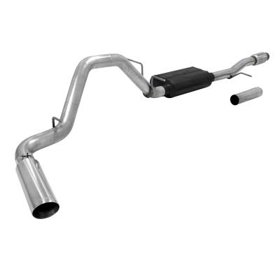 Flowmaster - Flowmaster 817672 Force II Cat-Back Exhaust 14-19 Silv/Sra 1500 Classic 4.3/5.3L