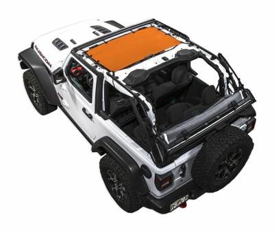 SpiderWebShade - SpiderWebShade Mesh Bikini Top-Orange for Jeep JL 2DR JLKINI-2D-ORG