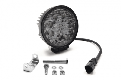 Southern Truck - Southern Truck 79912 4.5" 27W Round LED Light Flood DT Harness 2430 Lumens Each