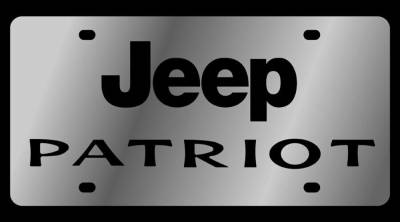 Eurosport Daytona - Eurosport Daytona 1488-1 Stainless License Plate Patriot Logo for Jeep