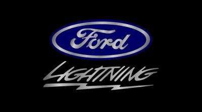 Eurosport Daytona - Eurosport Daytona 3540-1 Carbon Steel License Plate Ford Lightning Logo