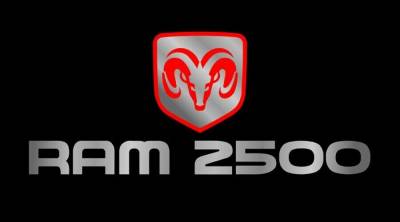 Eurosport Daytona - Eurosport Daytona 3456-1 Carbon Steel License Plate RAM 2500 Logo for Dodge