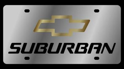 Eurosport Daytona - Eurosport Daytona 1315-1GB Stainless License Plate Suburban Bowtie Logo