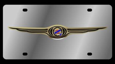 Eurosport Daytona - Eurosport Daytona 1467-1 Stainless License Plate Chrysler Logo for Chrysler