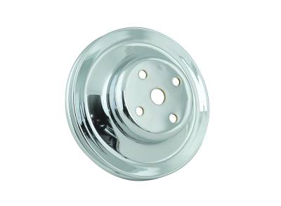 Mr Gasket - Mr Gasket 4967 Chrome Plated Steel Water Pump Pulley Double Groove Big Block