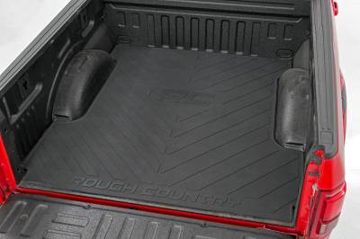 Rough Country Suspension Systems - Rough Country RCM671 5.5' Rubber Truck Bed Mat Black for 15-25 Ford F150