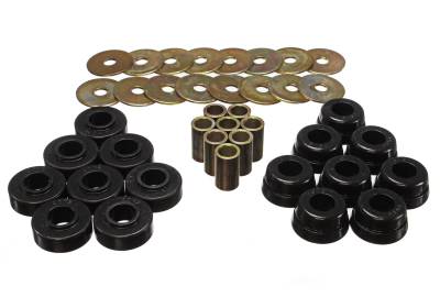 Energy Suspension - Energy Suspension 3.4126G Black Polyurethane Body Mount Set