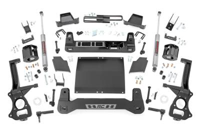 Rough Country Suspension Systems - Rough Country 27531D 4" Suspension Lift Kit for 19-24 AT4/Trailboss 1500 Diesel