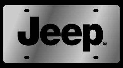 Eurosport Daytona - Eurosport Daytona 1418-1 Stainless License Plate Jeep Logo for Jeep