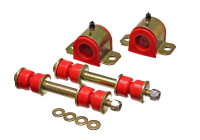 Energy Suspension - Energy Suspension 8.5123R Front Polyurethane Sway Bar Bushing Set Red