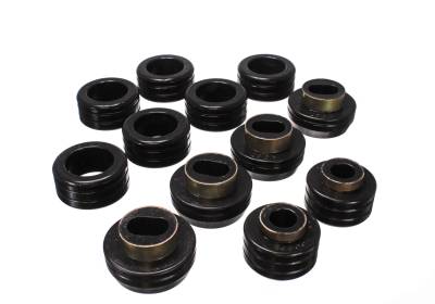 Energy Suspension - Energy Suspension 3.4130G Body Cab Mount Set Polyurethane Black