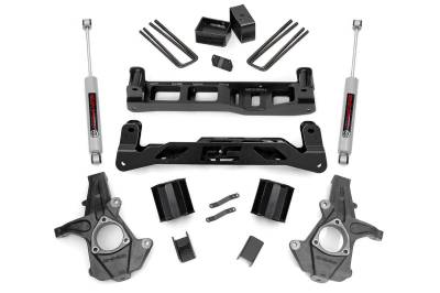 Rough Country Suspension Systems - Rough Country 24730 5" Lift w/Cast Steel for 14-18 Silverado/Sierra 1500 RWD
