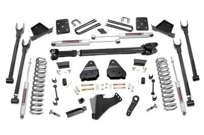Rough Country Suspension Systems - Rough Country 50821 6" Lift Kit 4-Link OVLD for 17-22 Ford F250/F350 Diesel 4WD