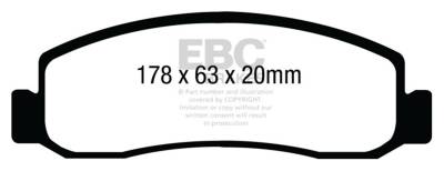 EBC Brakes - EBC Brakes DP41892R Yellowstuff Street & Track Brake Pads