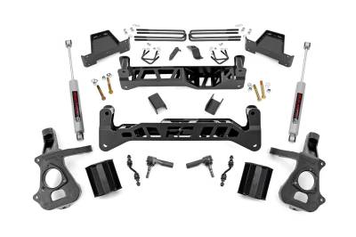 Rough Country Suspension Systems - Rough Country 23732 7" Lift Kit w/Cast Steel for 14-18 Silverado/Sierra 1500 RWD