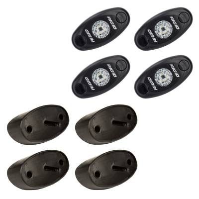 Rigid Industries - Rigid Industries 400213 A-Series 4Pc LED Rock Lights Red
