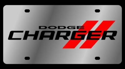 Eurosport Daytona - Eurosport Daytona 1473N-1 Stainless License Plate Charger Ramhead Logo for Dodge
