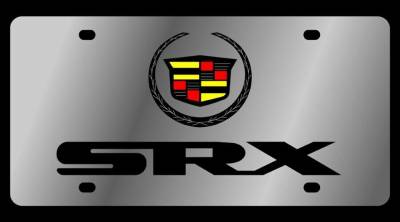Eurosport Daytona - Eurosport Daytona 1211-1 Stainless License Plate Cadillac SRX Logo
