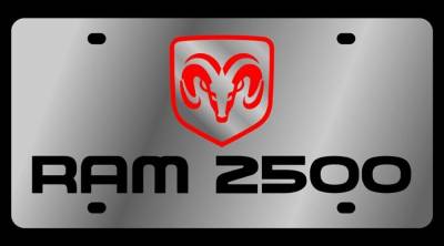 Eurosport Daytona - Eurosport Daytona 1456-1 Stainless License Plate RAM 2500 Logo for Dodge