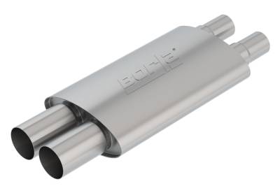 Borla - Borla Exhaust 60661 2.25" In/3" Out Front Resonator for 18-23 Mustang GT 5.0L