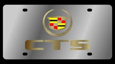 Eurosport Daytona - Eurosport Daytona 1220-2 Stainless License Plate Cadillac CTS Logo