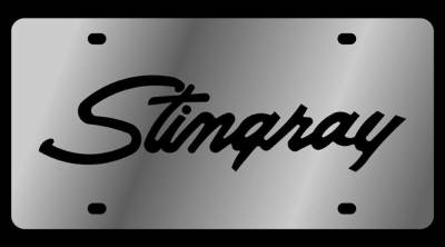 Eurosport Daytona - Eurosport Daytona 1343-1 Stainless License Plate Stingray Script Logo