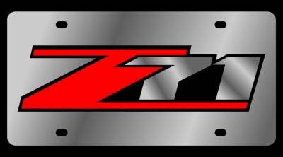 Eurosport Daytona - Eurosport Daytona 1370-1 Stainless License Plate Chevrolet Z71 Logo