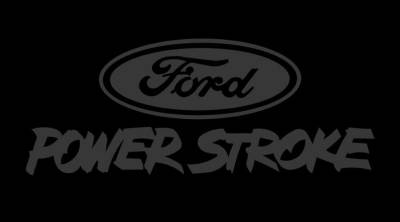 Eurosport Daytona - Eurosport Daytona 3502-7 Carbon Steel License Plate Ford Power Stroke Logo