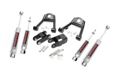 Rough Country Suspension Systems - Rough Country 80530 1.5-2" N3 Suspension Lift Kit for 86-97 Nissan Hardbody 4WD