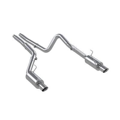 MBRP Exhaust - MBRP S7269409 T409 3" Cat-Back Dual Exit w/Muffler 05-10 Mustang GT/Shelby GT500
