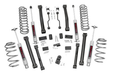 Rough Country Suspension Systems - Rough Country 900.20 4" Suspension Lift Kit for 93-98 Grand Cherokee ZJ 2WD/4WD