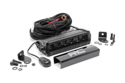 Rough Country Suspension Systems - Rough Country Black Series 6" Single Row LED Light Bar EACH 70707BL