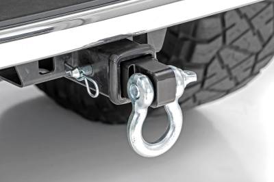 Rough Country Suspension Systems - Rough Country RS157A Heavy Duty D-Ring Shackle Kit for 2" Receiver Black