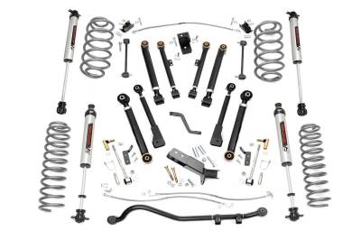 Rough Country Suspension Systems - Rough Country 66171 4" V2 Suspension Lift Kit for 97-06 Jeep Wrangler TJ 4WD
