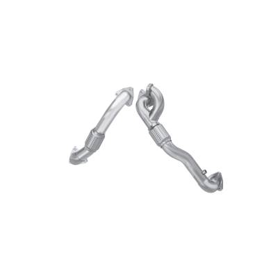 MBRP Exhaust - MBRP Exhaust FAL2761 Alum Steel 2" Armor Lite Dual Up Pipe 08-10 F250/F350/450