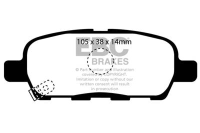 EBC Brakes - EBC Brakes DP61955 6000 Series Greenstuff Truck/SUV Brakes Disc Pads