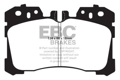 EBC Brakes - EBC Brakes DP31811C Redstuff Ceramic Low Dust Brake Pads