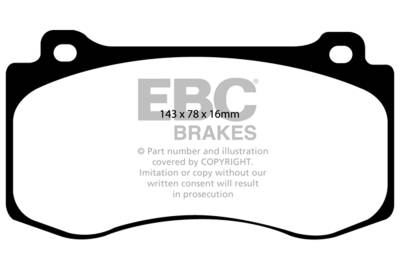 EBC Brakes - EBC Brakes DP31764C Redstuff Ceramic Low Dust Brake Pads