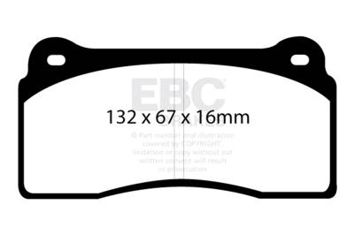 EBC Brakes - EBC Brakes DP31110C Redstuff Ceramic Low Dust Brake Pads