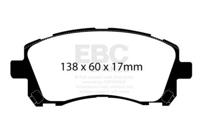 EBC Brakes - EBC Brakes DP21134 Greenstuff 2000 Series Sport Brake Pads
