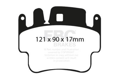 EBC Brakes - EBC Brakes DP41514R Yellowstuff Street & Track Brake Pads